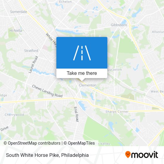 South White Horse Pike map
