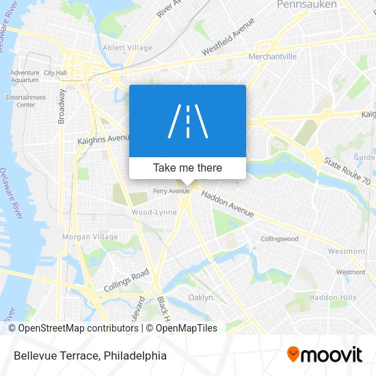Bellevue Terrace map