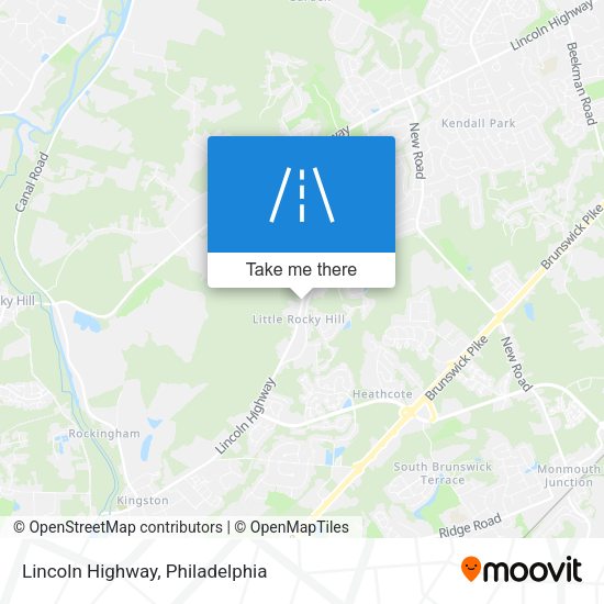 Mapa de Lincoln Highway