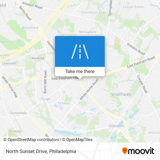 North Sunset Drive map