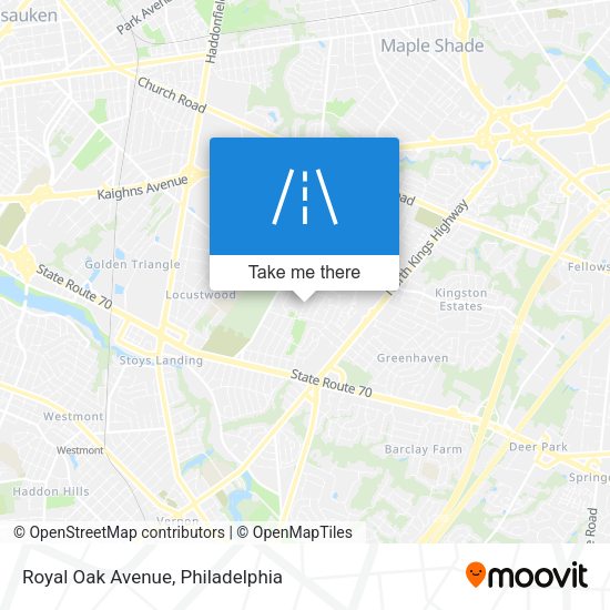 Royal Oak Avenue map