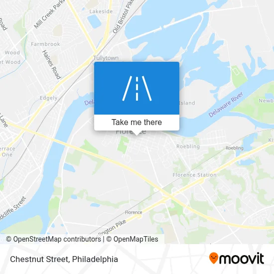 Chestnut Street map