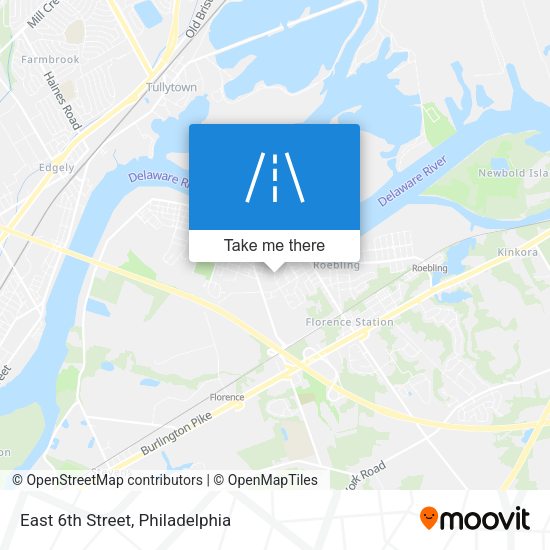 East 6th Street map
