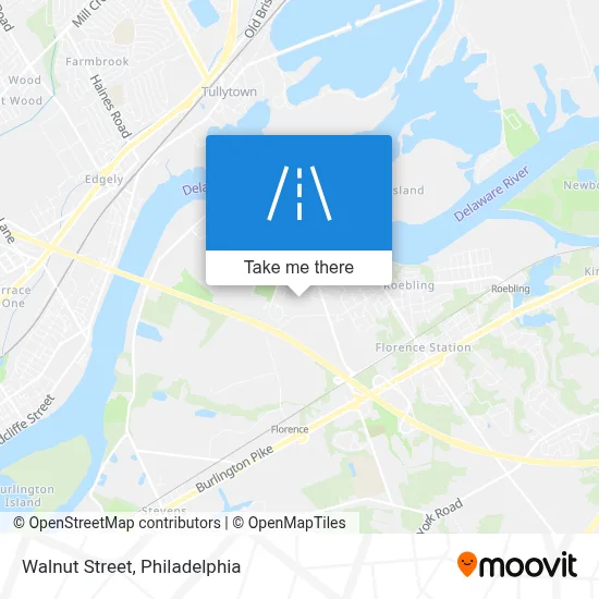 Walnut Street map