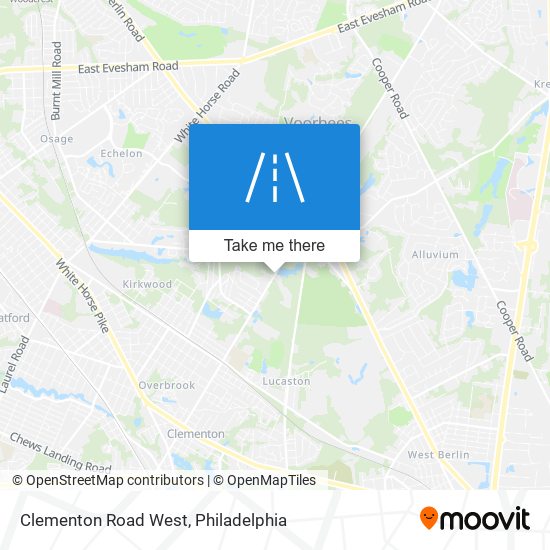 Mapa de Clementon Road West