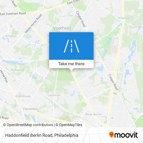 Mapa de Haddonfield Berlin Road