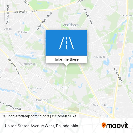United States Avenue West map
