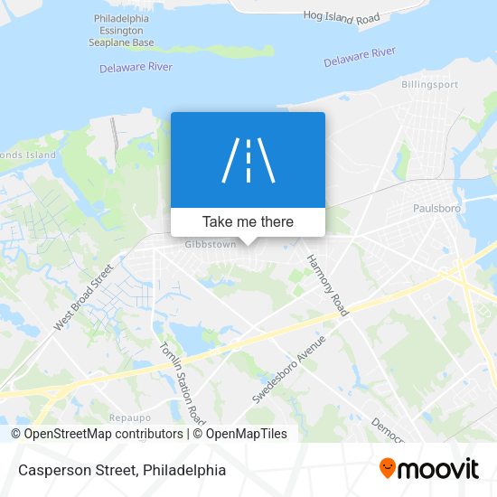 Casperson Street map