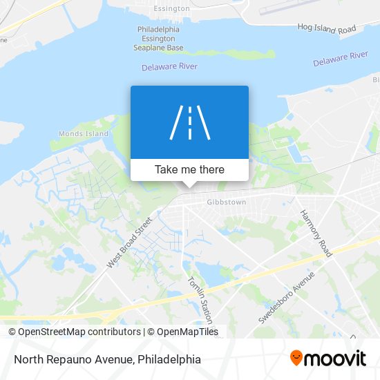 Mapa de North Repauno Avenue
