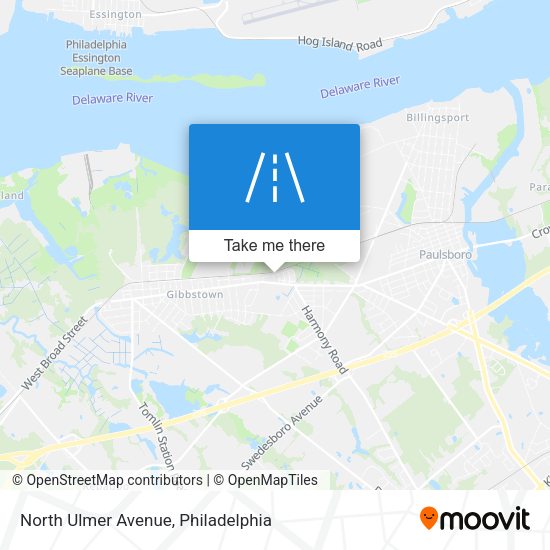 North Ulmer Avenue map