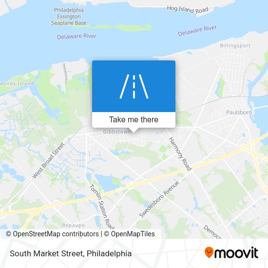 Mapa de South Market Street