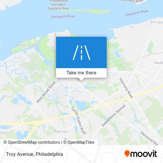 Mapa de Troy Avenue