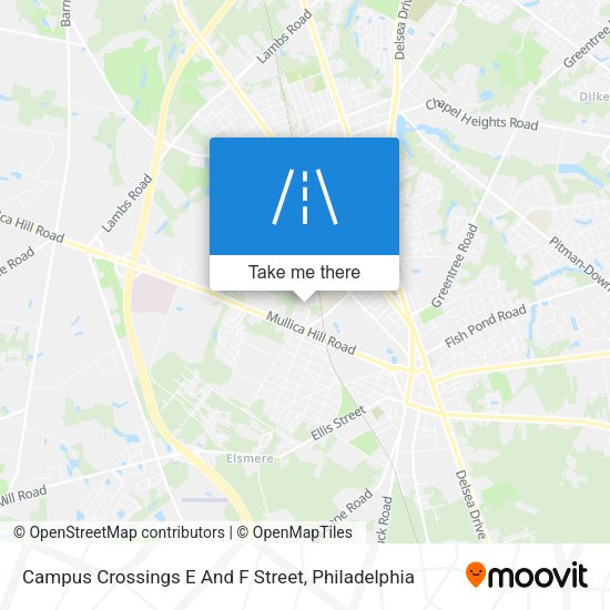 Mapa de Campus Crossings E And F Street