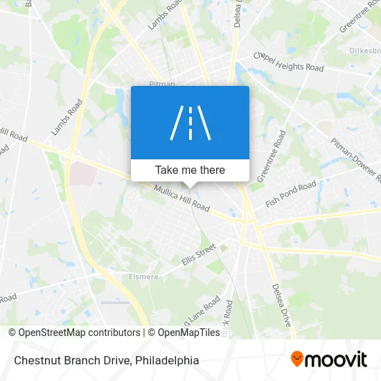 Chestnut Branch Drive map