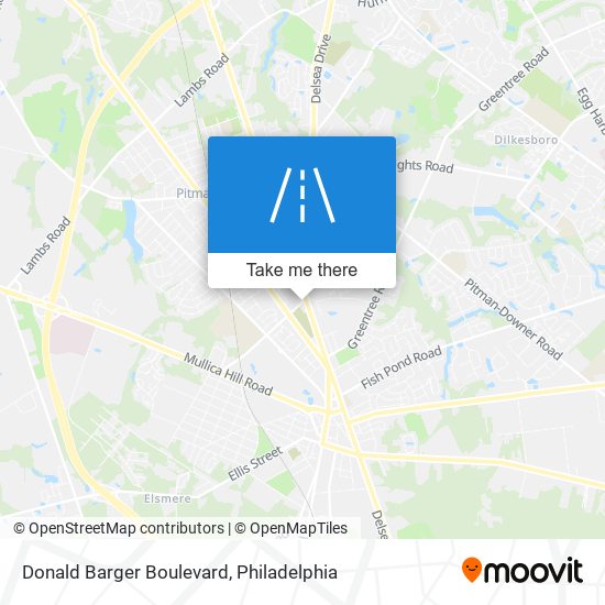 Mapa de Donald Barger Boulevard