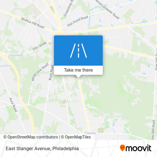 East Stanger Avenue map