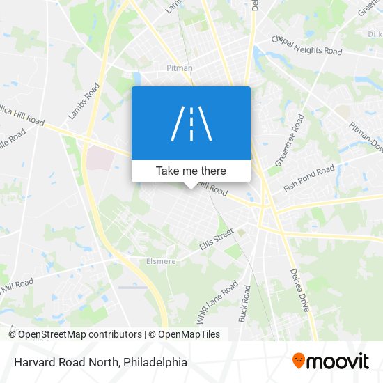 Harvard Road North map