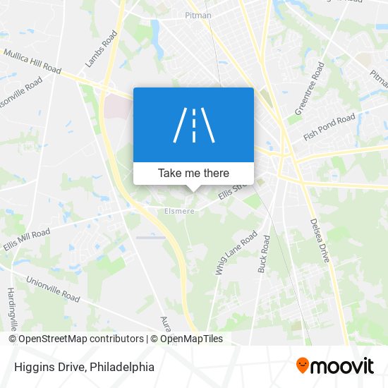 Mapa de Higgins Drive