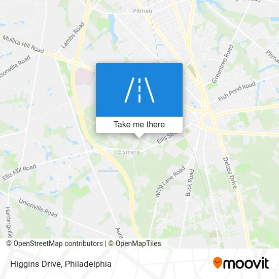 Higgins Drive map