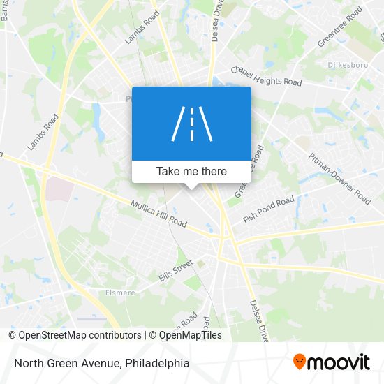 North Green Avenue map