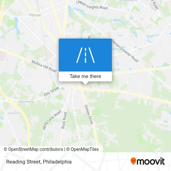 Reading Street map