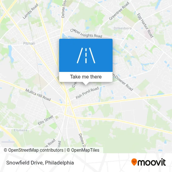 Snowfield Drive map