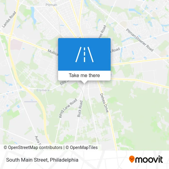 South Main Street map