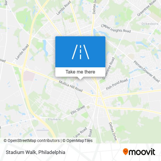 Stadium Walk map