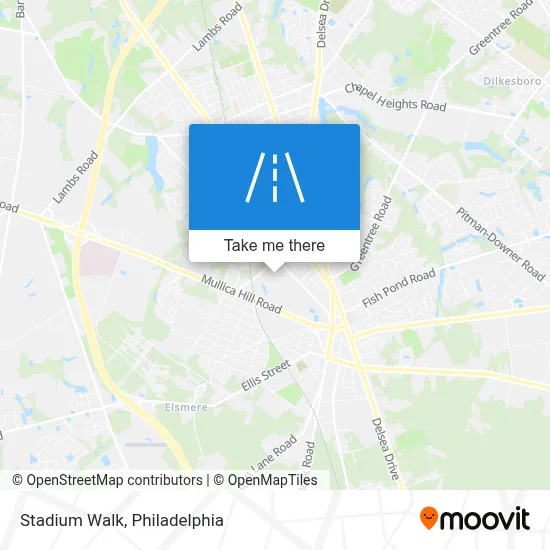 Stadium Walk map