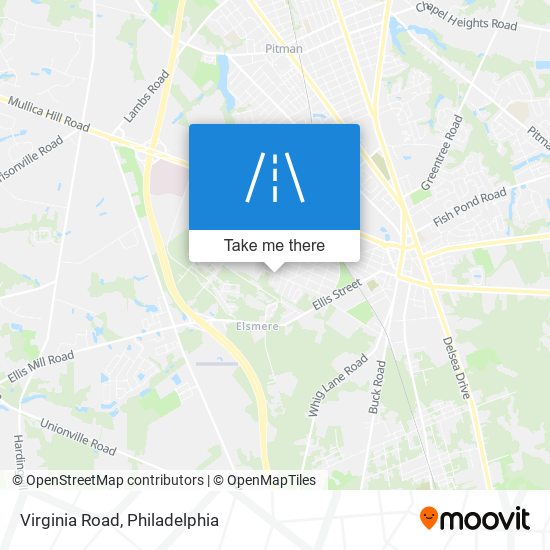 Virginia Road map