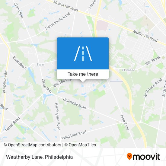 Weatherby Lane map