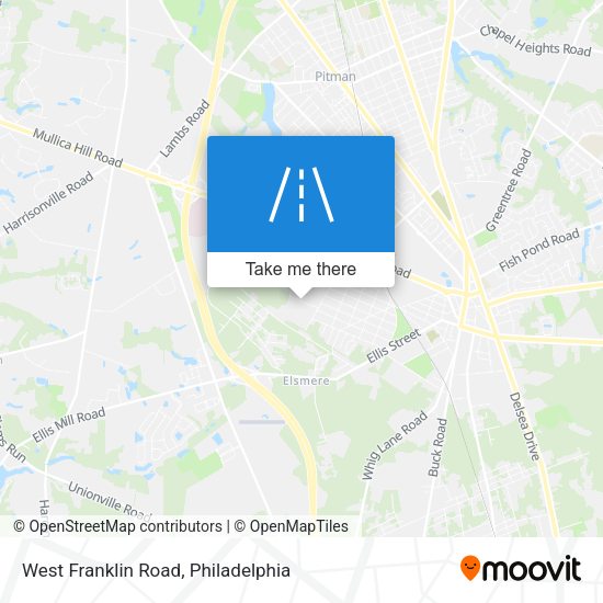 West Franklin Road map