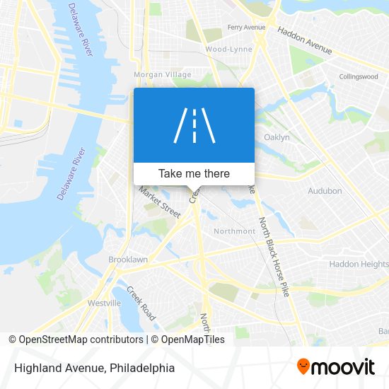 Highland Avenue map