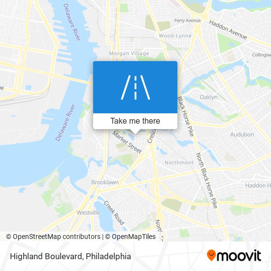 Highland Boulevard map