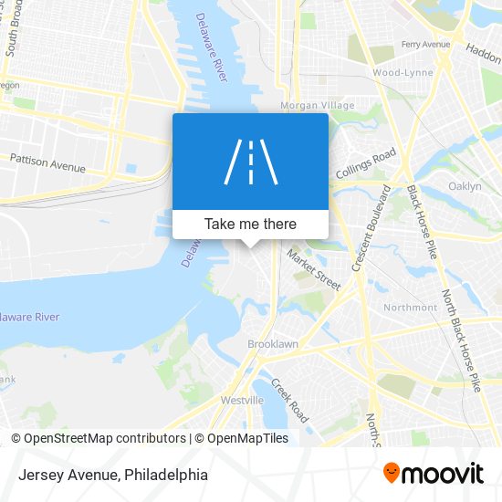 Jersey Avenue map