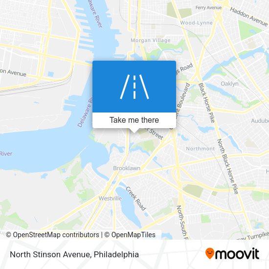 North Stinson Avenue map
