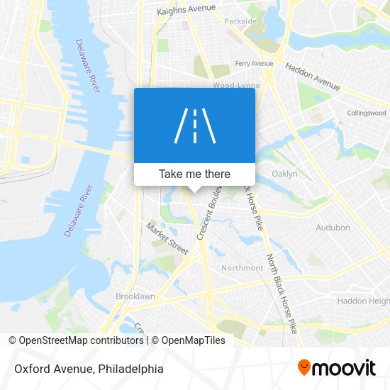 Oxford Avenue map