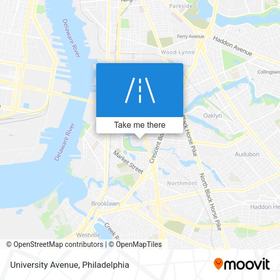 Mapa de University Avenue