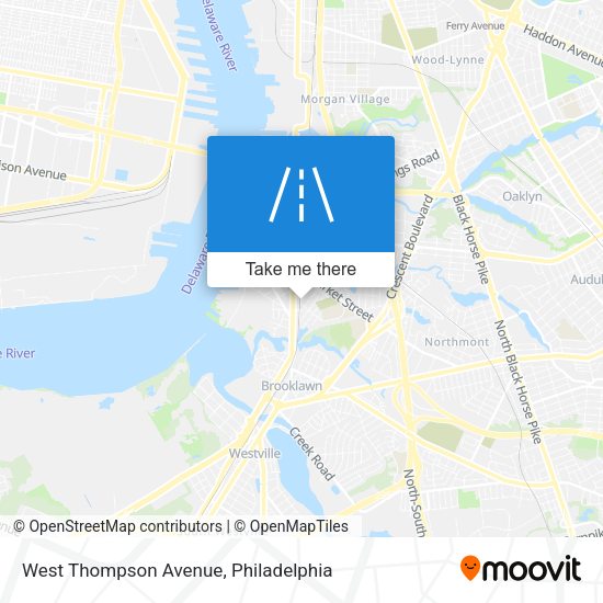 West Thompson Avenue map
