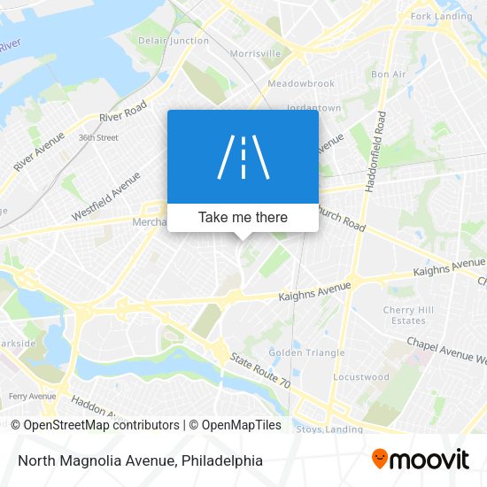 North Magnolia Avenue map