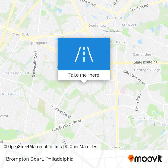 Mapa de Brompton Court