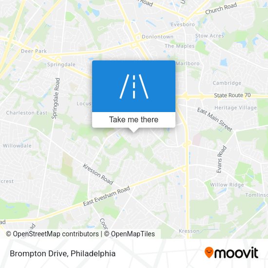 Mapa de Brompton Drive