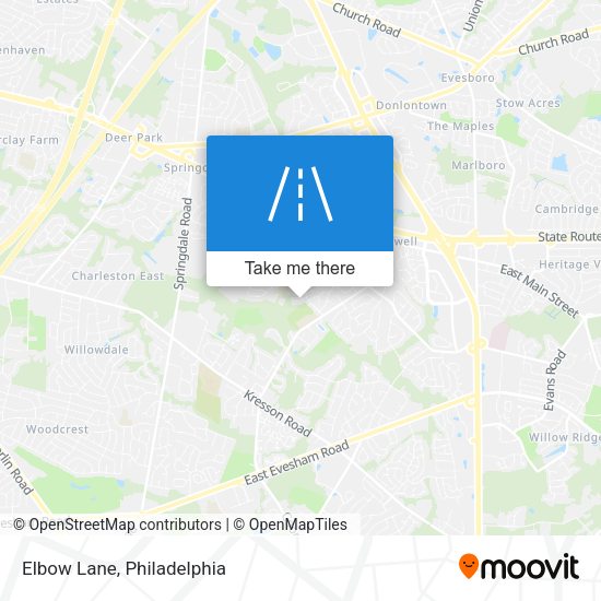 Mapa de Elbow Lane