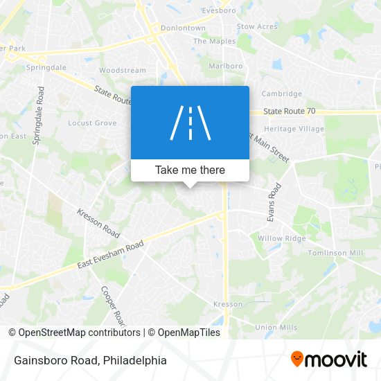 Mapa de Gainsboro Road