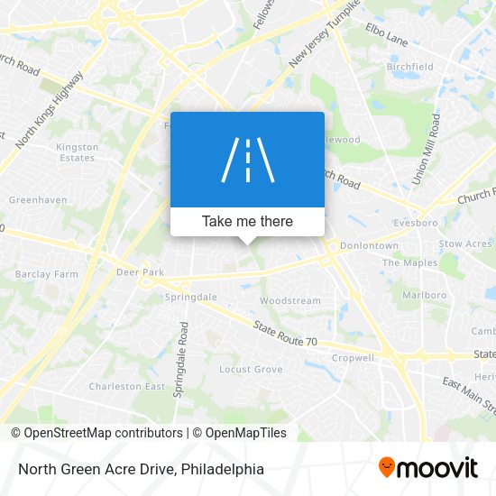 North Green Acre Drive map
