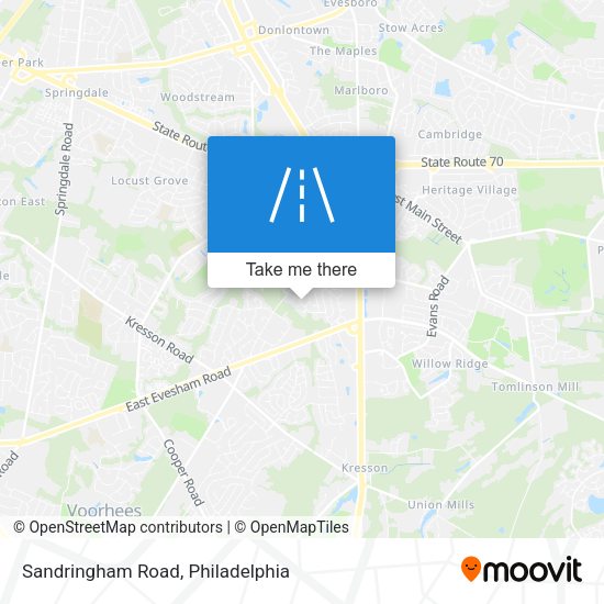 Sandringham Road map