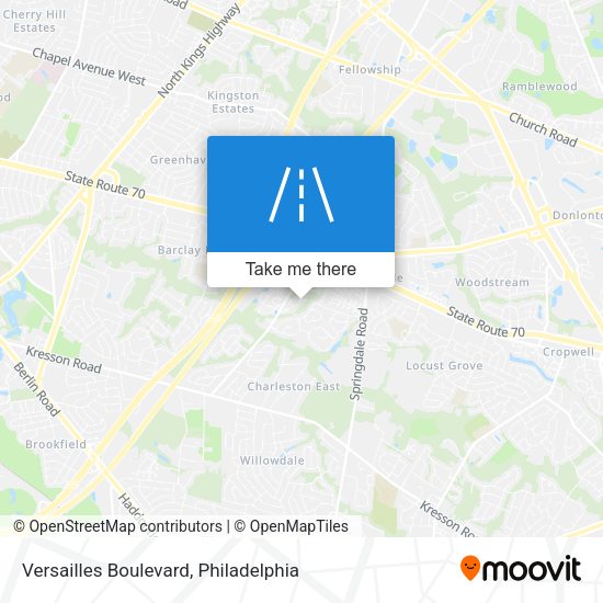 Mapa de Versailles Boulevard