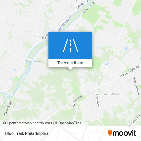 Blue Trail map