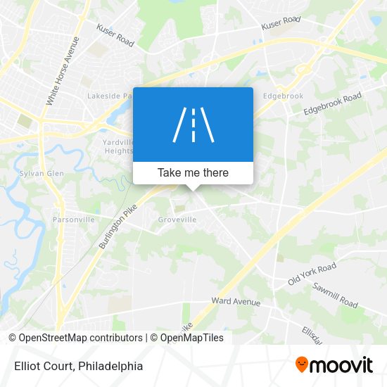 Mapa de Elliot Court