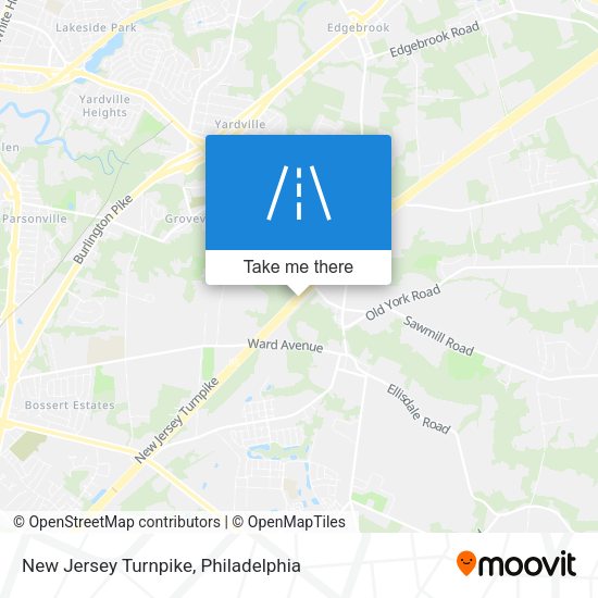 New Jersey Turnpike map